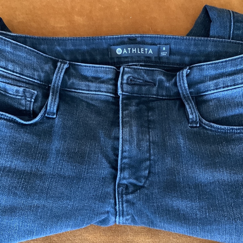 Athleta Sculptek Skinny Jean; Size 8 Black - Picture 5 of 7
